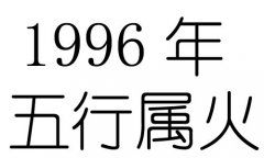 1996出生五行属什么