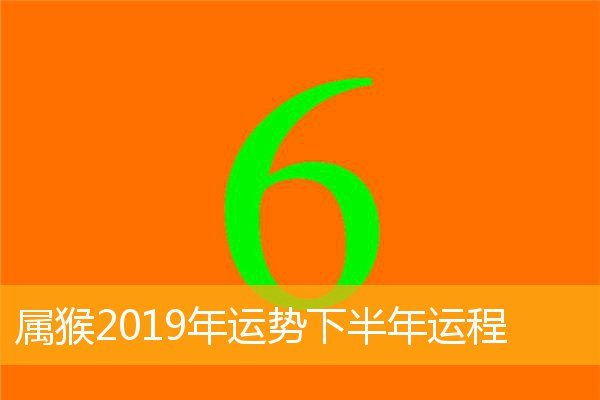 属猴2019年运势，下半年运势大好的三大生肖